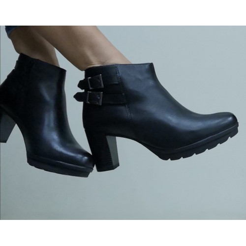 Tronchetto donna nero vera pelle...