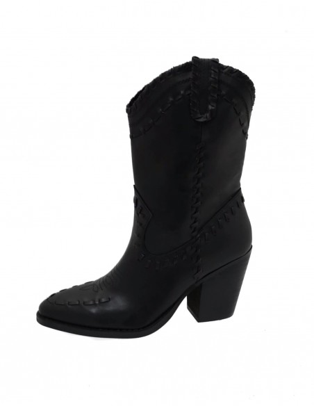 Camperos donna pelle nero