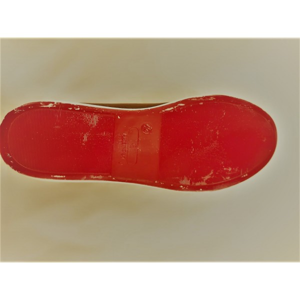 Sneakers uomo grigia interamente in pelle