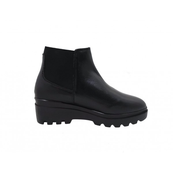 Tronchetto donna Beatles nero con zeppa