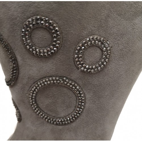 Stivaletto alla caviglia grigio con...