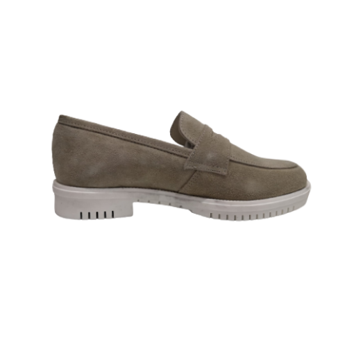 Mocassino donna scamosciato beige Tomax