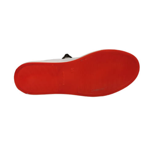 Sneakers basse bianche con suola...