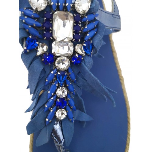 Infradito donna azzurro gioiello...