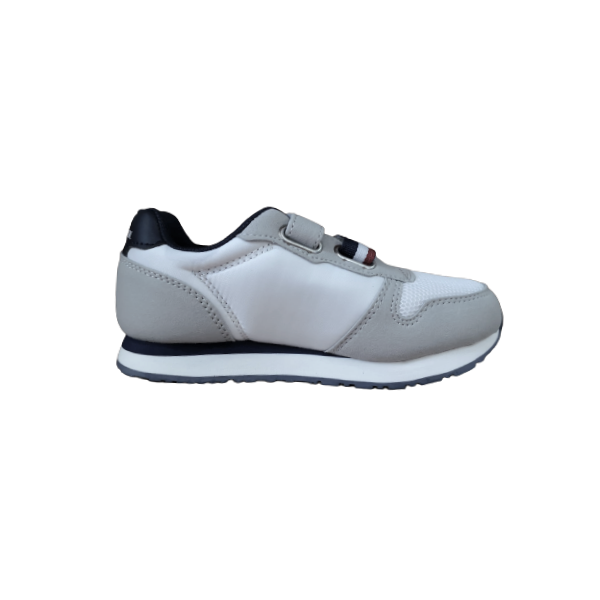 Sneakers bambino con strappo grigio U.S. POLO ASSN.