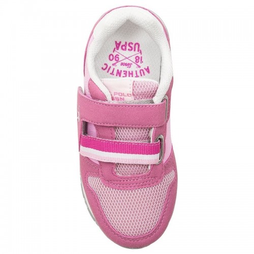 Sneakers bambina rosa con chiusura...