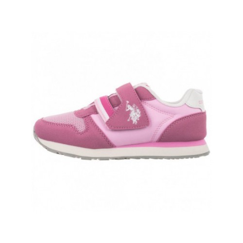 Sneakers bambina rosa con chiusura...