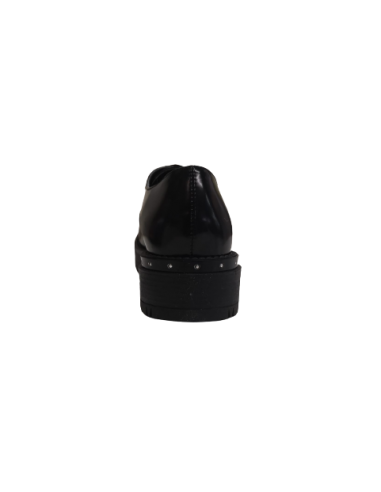 Scarpe donna allacciate nere lucide...