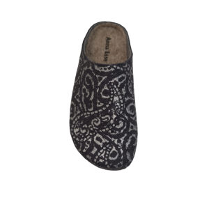 Pantofole invernali donna ragazza in feltro di lana modello zoccolo olandese sud tirol caldo simile birkenstock 2