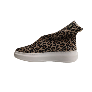 Sneakers calzino con zeppa maculato di tendenza C10