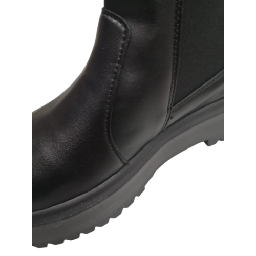 Anfibio nero donna con zeppa da infilare