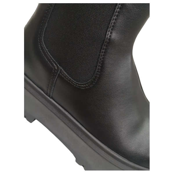 Anfibio nero donna con zeppa da infilare