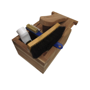 Cassetta in legno per pulizia scarpe in offerta idea regalo per gli amanti della pulizia 2