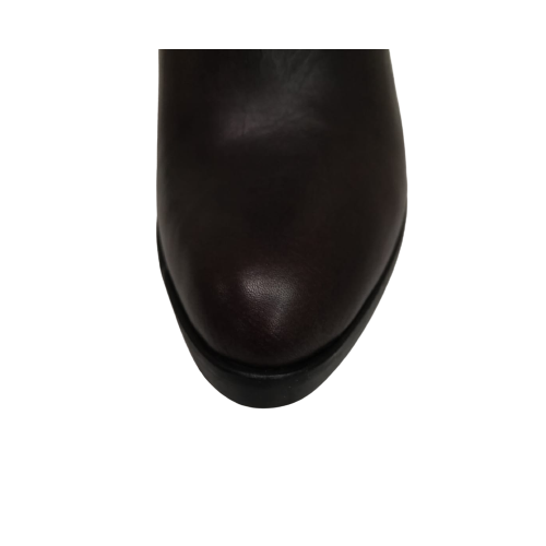 Stivaletto camperos marrone borchie e...