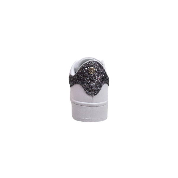 Sneakers donna bianche firmate Coveri con glitter