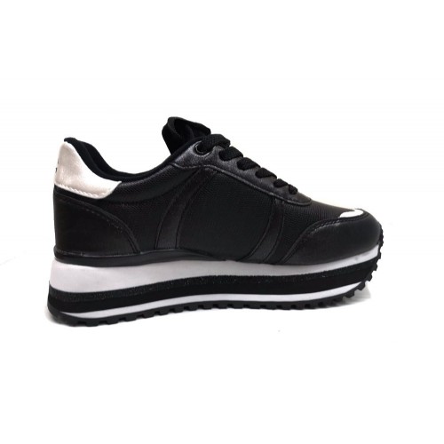 Sneakers donna nere zeppa firmate Coveri