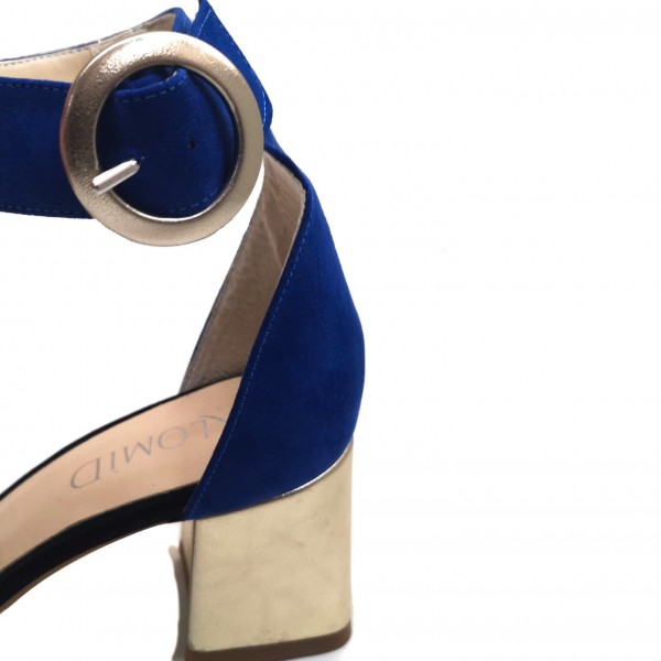 Sandali fucsia camoscio tacco doppio Klomid