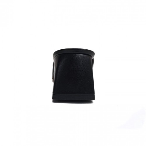 Sabot donna nero pelle tacco 5 Made...