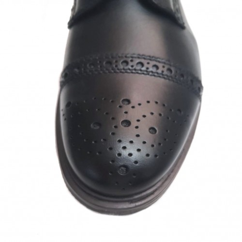 Scarpe uomo nere pelle allacciate...