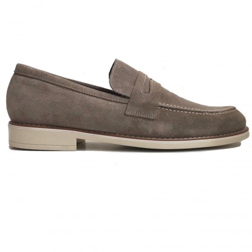 Mocassini uomo scamosciato beige...