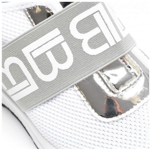 Sneakers bianche donna tessuto...