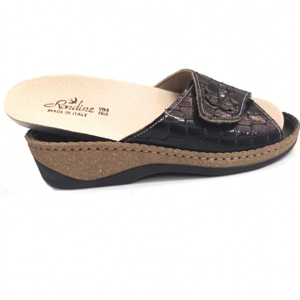 Pantofole donna estate plantare estraibile nere