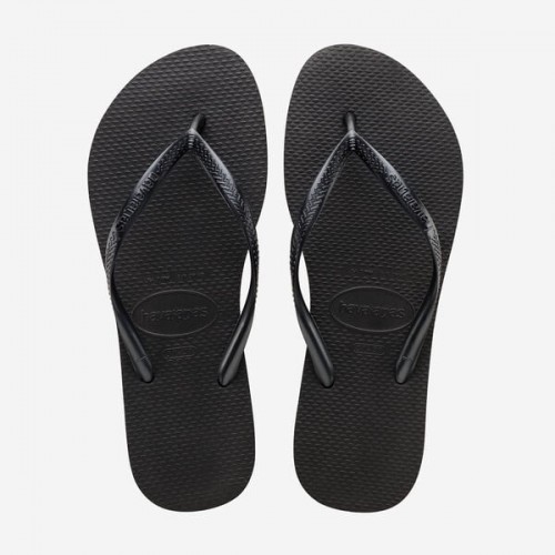 Flip Flop Havaianas - Infradito mare nero donna - Infradito in gomma donna - Infradito Havaianas slim nero donna