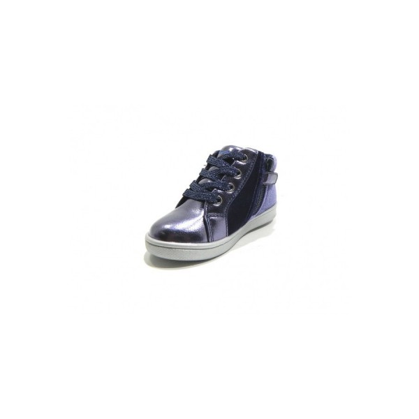 Scarpe alte blu velluto strass bambina linea Canguro