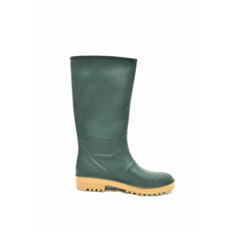 Stivali di gomma verdi impermeabili