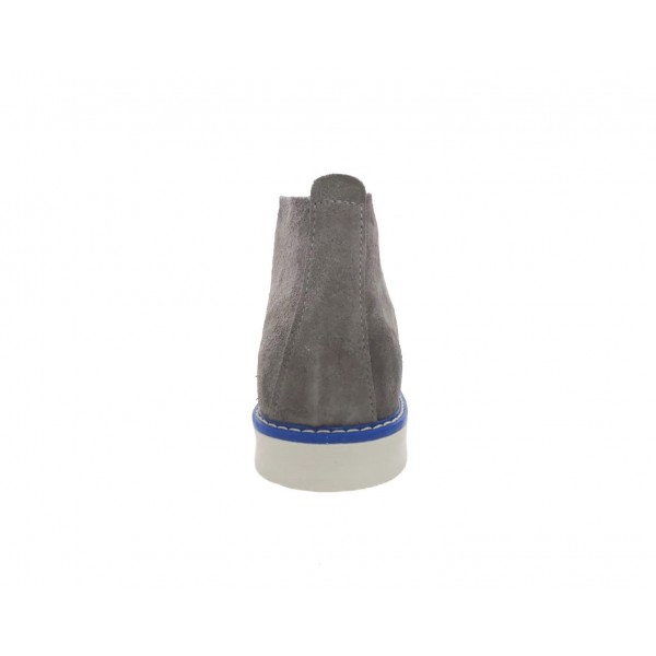 Scarpa stringata modello polacchina uomo scamosciata grigio