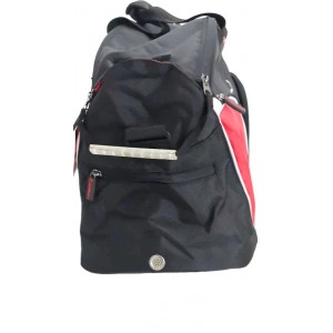 Borsone sportivo nero e rosso 2