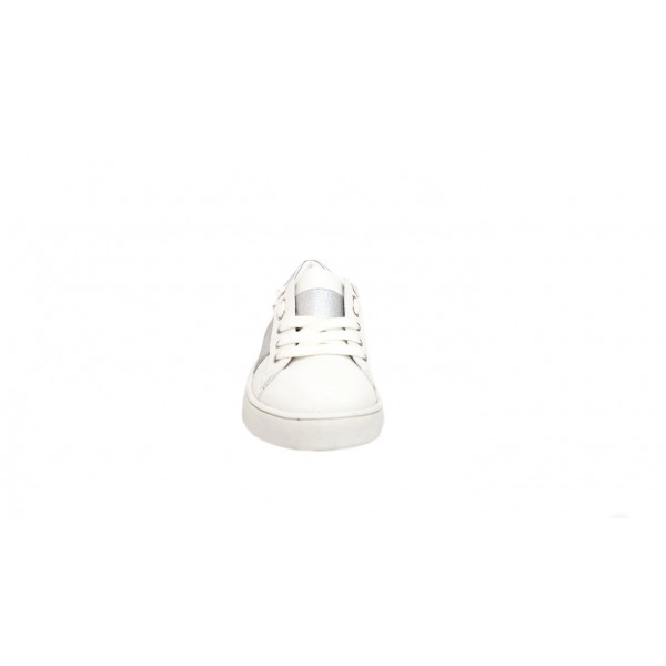 Sneakers bambina bianca con lacci
