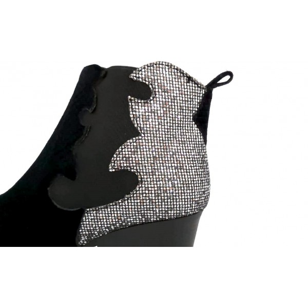 Tronchetto Camperos nero donna made in Italy