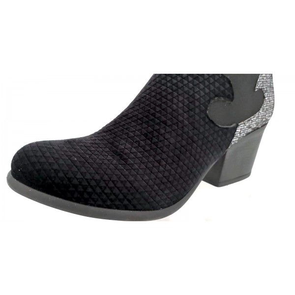 Tronchetto Camperos nero donna made in Italy