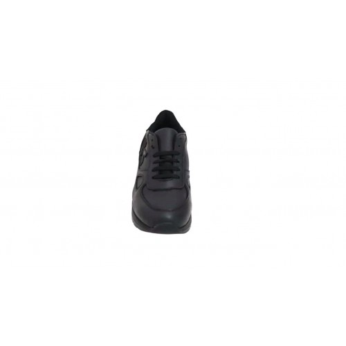 Sneaker donna pelle nera con plantare...