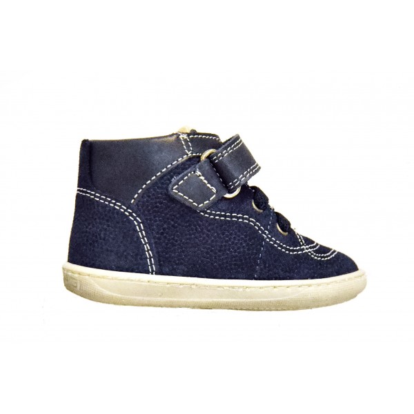 Scarpa alta bambino primi passi Primigi blu con strappo