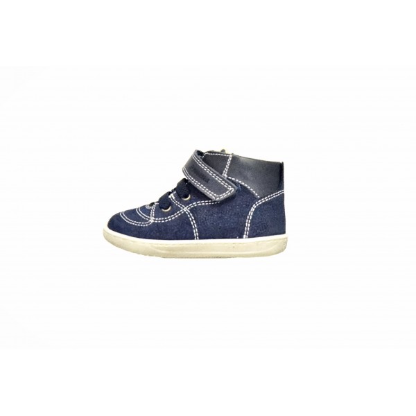 Scarpa alta bambino primi passi Primigi blu con strappo