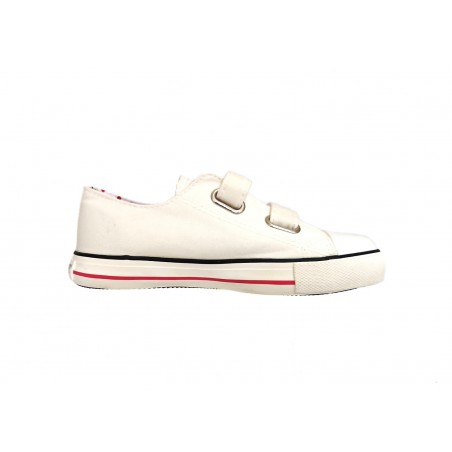 Sneaker bambina canvas con strappo bassa bianca Sweet Year