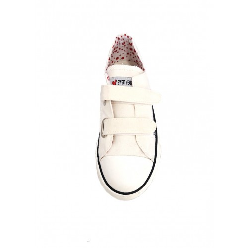 Sneaker bambina canvas con strappo...