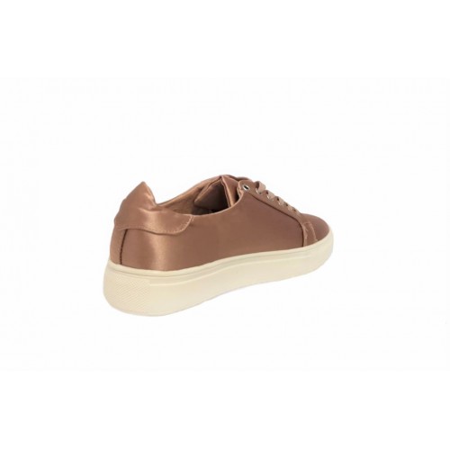 Sneakers donna raso rosa antico fondo...