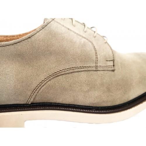 Scarpe uomo Derby allacciate chiare...