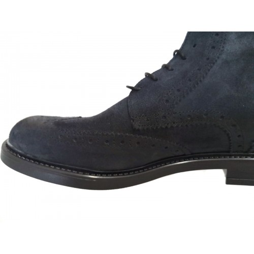 Stivaletto uomo scamosciato blu...